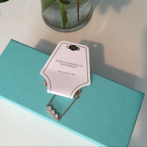 Sterling Forever Rose Gold Bezel Bracelet